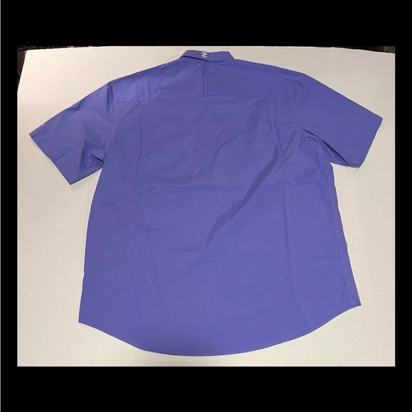 Mens Large IZOD Golf Short Sleeve Polo Shirt 1/4 Button Up - Picture 2 of 5